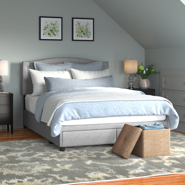 Andover Mills™ Parkville Upholstered Low Profile Storage Platform Bed